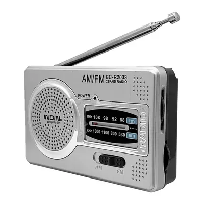 BC-R2033 AM Radio FM Portable rétro avec antenne télescopique pour personnes âgées récepteur à