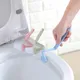 HOAleaing-Brosse de coin portable avec poignée de flexion accessoires de livres de toilette