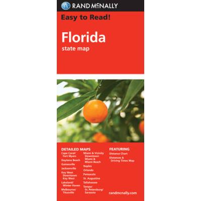 Rand Mcnally Easy To Read! Florida State Map