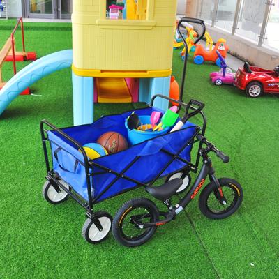 Folding Wagon Garden Shopping Beach Cart，Assembled