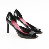 Kate Spade Shoes | Kate Spade New York Black Patent Leather Peep Toe | Color: Black/Pink | Size: 8
