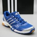 Adidas Shoes | New Adidas Ladies 11.5 Opticourt Vb Blue Volleyball Indoor Court Sneakers | Color: Blue/White | Size: 11.5