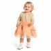 Disney Dresses | New Disney Baby Miss Bunny Bambi Thumper Fancy Dress Cardigan Set | Color: Gold/Orange | Size: 0-3mb