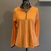 Nike Tops | Euc Nike Running Dri Fit Long Sleeve Half Zip Orange Shirt Size Large | Color: Blue/Orange | Size: L