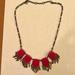 J. Crew Jewelry | J Crew Costume Jewelry Necklace - Light Red And Burnished Gold | Color: Gold/Red | Size: 21 Inches