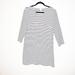 J. Crew Dresses | J Crew Striped Long Sleeve Casual Dress, Me | Color: Black/White | Size: M