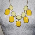 J. Crew Jewelry | J. Crew Yellow Gold Flat Bead Statement Necklace | Color: Gold/Yellow | Size: Os