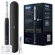 Oral-B Pulsonic Slim Luxe 4500 Electric Sonic Toothbrush for Healthier Gums in 4 Weeks, 3 Cleaning Programmes Including Sensitive, Timer, 2 Replacement Brushes, Travel Case, Black