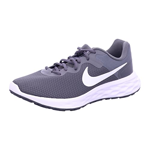 NIKE Men's Nike Revolution 6 Nn Sneaker, Iron Grey White Smoke Grey Black Lt Smoke Grey, 7.5 UK