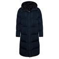 Superdry Women's Studios Longline Duvet Coat Jacket, Eclipse Navy, XXS