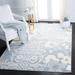 Gray/White 108 x 0.44 in Indoor Area Rug - Canora Grey Adiza Floral Gray/Ivory Area Rug | 108 W x 0.44 D in | Wayfair