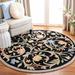 Black/White 0.25 in Area Rug - Lark Manor™ Hollander Floral Handmade Tufted Wool Black/Beige Area Rug Wool | 0.25 D in | Wayfair