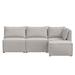 Gray Sectional - Birch Lane™ Belmoor 98" Wide Reversible Modular Sofa & Chaise w/ Ottoman Polyester/Upholstery | 30 H x 93 W x 62 D in | Wayfair