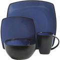 Gibson 16 Piece Dinnerware Set, Service for 4 Bone China/Ceramic in Blue | Wayfair 61221.16RM