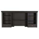 Winners Only, Inc. 54 In Hutch Wood in Black/Brown/Gray | 24 H x 54.25 W x 9 D in | Wayfair GKE154H