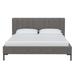 Wade Logan® Halpin Low Profile Platform Bed Upholstered/Polyester in Gray | 37 H x 78 W x 94 D in | Wayfair 853198CCD78E44A19126F8C127E90664