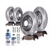 2004-2009, 2011-2017 Nissan Quest Front and Rear Brake Pad and Rotor Kit - Detroit Axle