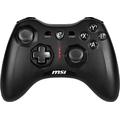 MSI FORCE GC20 V2 Kabelgebundener PC-Gamepad Controller - austauschbare D-Pad-Abdeckungen, zwei Vibrationsmotoren, USB 2.0 - schwarz, kabelgebunden