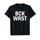 BCK WRST, Bockwurst Druck Weiß - Geschenk - Fun T-Shirt