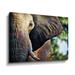 Latitude Run® African Elephant All Ears by Aldridge - Graphic Art on Canvas Canvas, Cotton in Brown/Green | 24 H x 6.1 W x 2 D in | Wayfair