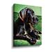 Red Barrel Studio® Great Dane Puppy Perfection by Aldridge - Graphic Art on Canvas Canvas, Cotton in White | 48 H x 36 W x 2 D in | Wayfair