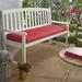 Breakwater Bay Outdoor Sunbrella Seat Cushion, Glass in Red | 3 H x 48 W x 19 D in | Wayfair 6BD4957AB88B4152B52A2C548890AB46