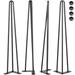 Symple Stuff Eadoin Stuff Hairpin Table Leg | 22 H x 4.3 W x 4.3 D in | Wayfair 3240B59937164FA8AE710F7DF7DBB11B