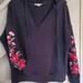 American Eagle Outfitters Tops | American Eagle Outfitters Embroidered Sweatshirt, Black, Large | Color: Black/Red | Size: L