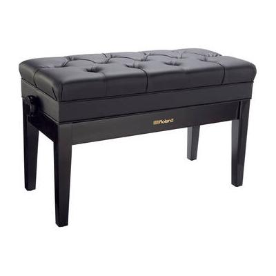 Roland RPB-D500PE Duet Piano Bench with Storage Compartment (Polished Ebony) RPB-D500PE-US