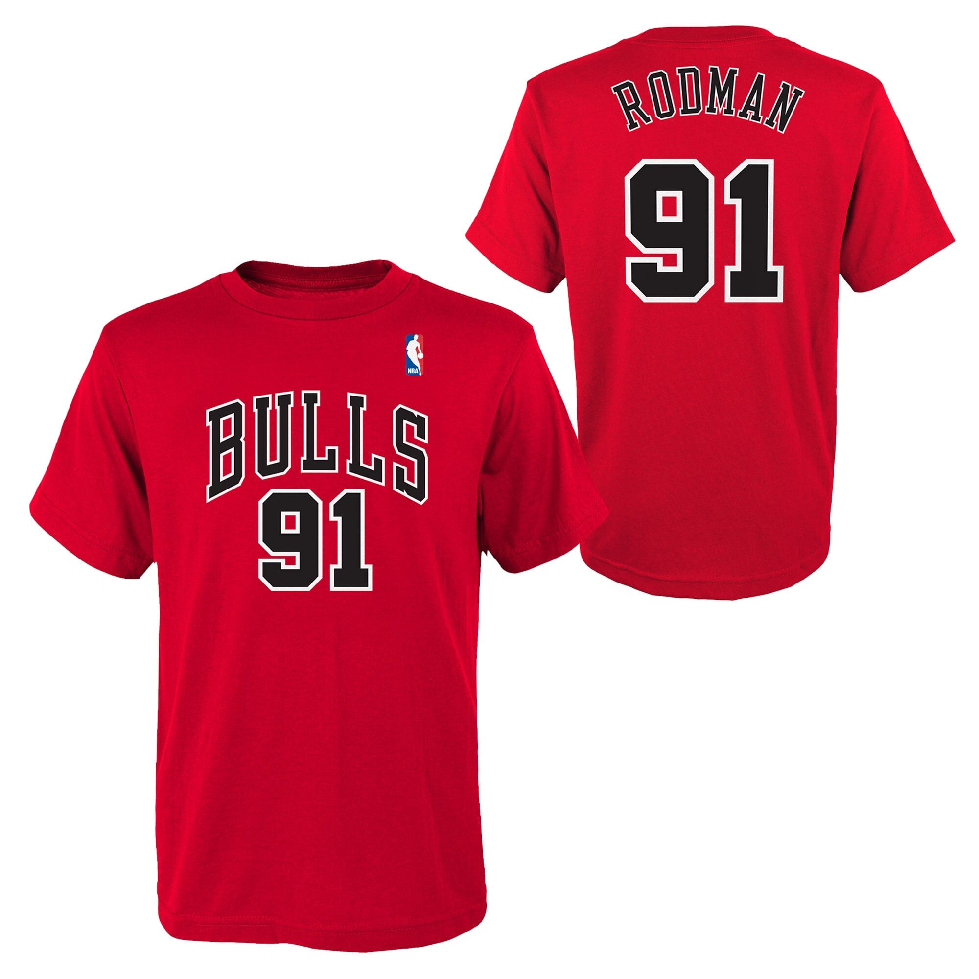 Tee-shirt numéro et nom Hardwood Classics Dennis Rodman Chicago Bulls - junior - unisexe Taille: S (8)