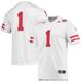 Men's adidas #1 White Nebraska Huskers Team Premier Football Jersey