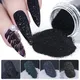 Poudre de sucre pour nail art 1 boîte noir blanc poussière de trempage pigment nail art