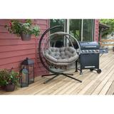 Hanging Ball Chair with Stand in Overland Sand by Flowerhouse in Sand