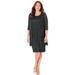 Plus Size Women's Sparkling Lace Jacket Dress by Catherines in Black (Size 22 WP)