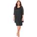 Plus Size Women's Sparkling Lace Jacket Dress by Catherines in Black (Size 24 WP)