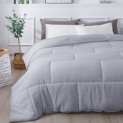 Subway Tile Down Alternative Comforter, Glacier Grey by St. James Home in Grey (Size TWIN)