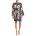 Gucci Dresses | Gucci Boudoir Printed Wool-Twill Kaftan Short Casual Dress | Color: Blue | Size: S