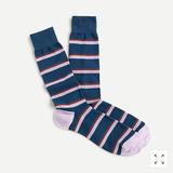 J. Crew Underwear & Socks | J.Crew Men’s Trouser Socks Repp-Stripe Critter Fun Funky Patterns Nwt #As980 | Color: Blue/Purple | Size: Os