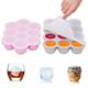 ZOUNICH Silicon Ice Cube Trays for Baby Food -10/12 Hole Freezing Tray Reusable Food Silicone Container Tray