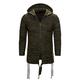 Men’s Full Zip Cardigan Long-Sleeved Slim fit Knitwear Basic Full Zipped Winter Hoodie Sweater Pullover Breathable and Soft Army Green XL