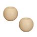 Simplux Round Candle w/Moving Flame (Set of 2 w/Remote) - IVORY - 6"D x 6"H