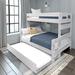 Max and Lily Farmhouse Twin over Full Bunk Bed with Trundle