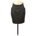 Zara Basic Formal Pencil Skirt Knee Length: Gray Solid Bottoms - Women's Size X-Small