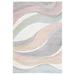 Blue/Gray 31 x 0.59 in Area Rug - Wade Logan® Dugway Abstract Gray/Pink/Cream Hues Area Rug Polypropylene | 31 W x 0.59 D in | Wayfair