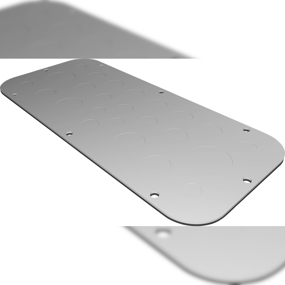 Rittal AX 2572.100 Flanschplatte (L x B) 149 mm x 339 mm Stahlblech Grau 1 St. 2572100 Image