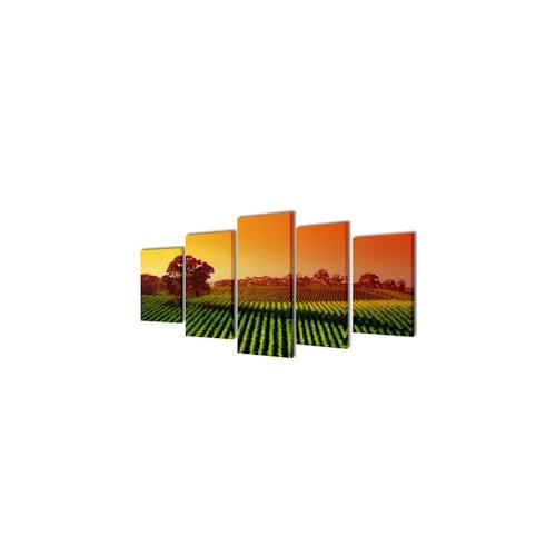 vidaXL Bilder Dekoration Set Landwirtschaft 100 x 50 cm