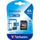 Verbatim microSDXC Card 64GB VERBATIM 44084 15-020-301