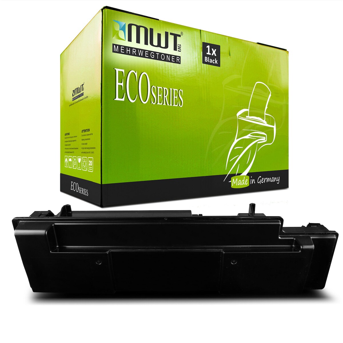 1 Mehrwegtoner kompatible Lasertoner ersetzt Kyocera 1T02J10EU0 TK350 Schwarz Image