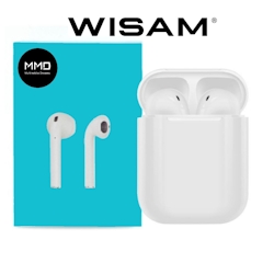 Wisam Mini Wireless Touch Bluetooth Kopfhörer - In Ear Kopfhörer für Iphone X/7/8/8Plus/6/6s Samsung 6/7/8/9 , HTC, LG, Sony(Alle Android und IOS Geräte Image