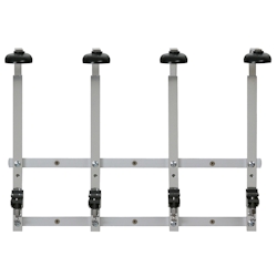 W 4 - WANDGRUPPENHALTER für 4 Flaschen - 0,7 - 1,0 lt. - B-H - 41,0 X 32 cm Image
